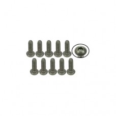 3racing (#TS-BSM206M) M2 x 6 Titanium Button Head Hex Socket - Machine (10 Pcs)